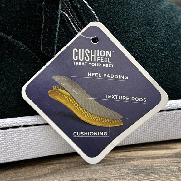 NIB Clarks Pawley Joy 9M Black Suede Slip On Comfort Sneakers Mid Top - Picture 9 of 11